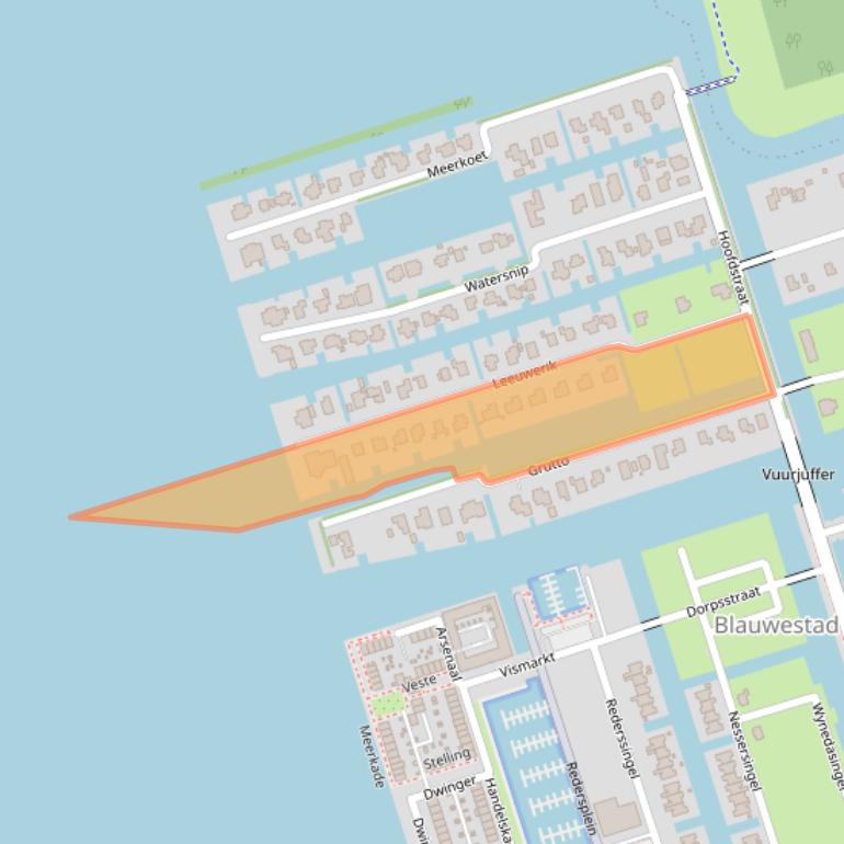Kaart van postcodegebied 9685AG.
