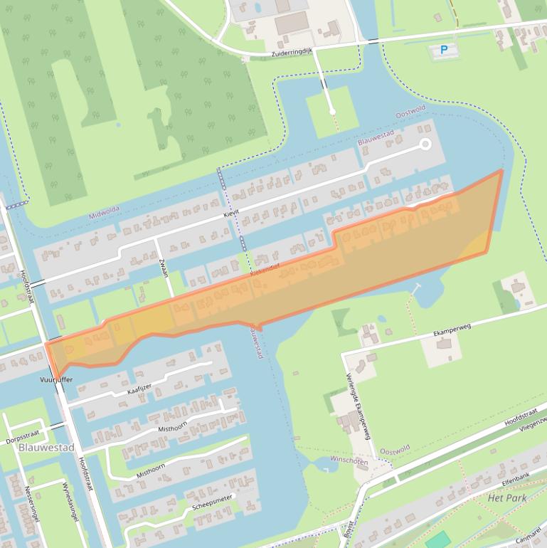 Kaart van postcodegebied 9685AL.