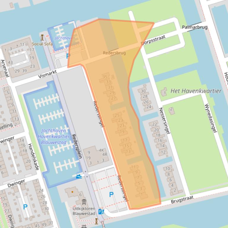 Kaart van postcodegebied 9685AV.