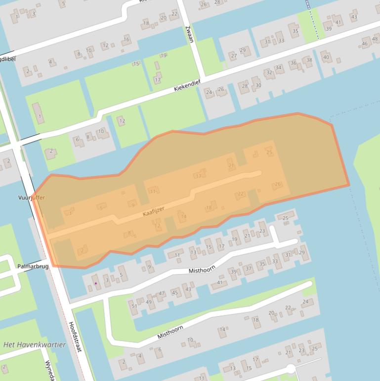 Kaart van postcodegebied 9685CC.