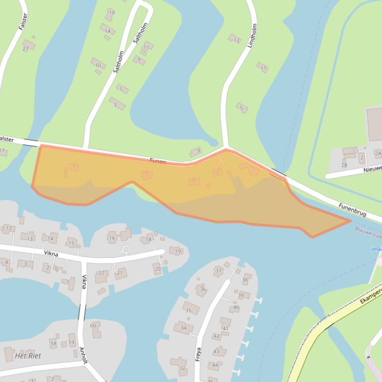 Kaart van postcodegebied 9685HE.