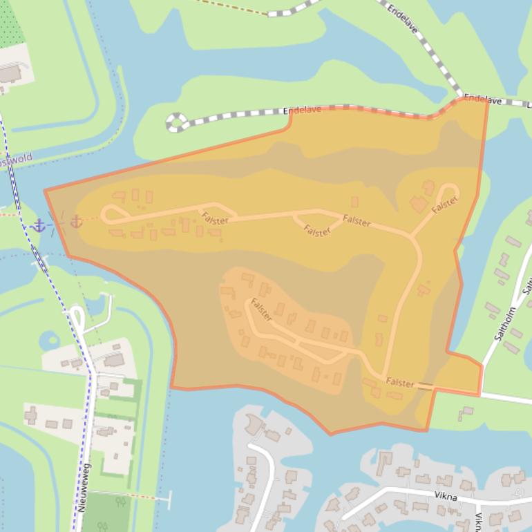 Kaart van postcodegebied 9685HG.