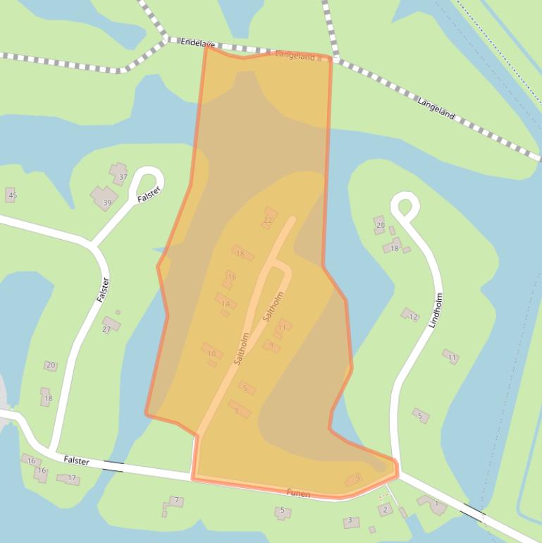 Kaart van postcodegebied 9685HH.