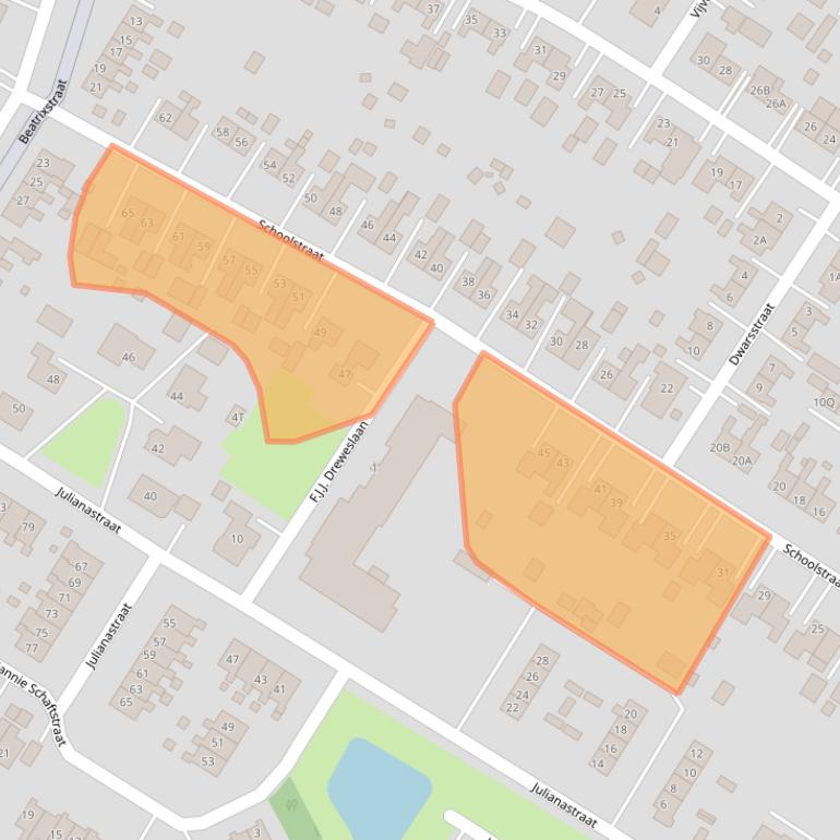 Kaart van postcodegebied 9686NB.