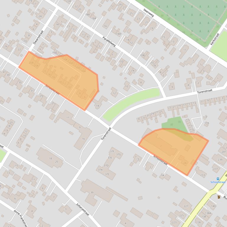 Kaart van postcodegebied 9686NC.