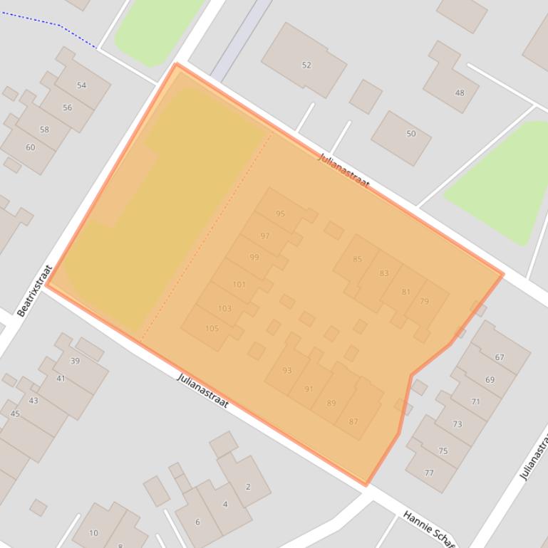 Kaart van postcodegebied 9686NN.