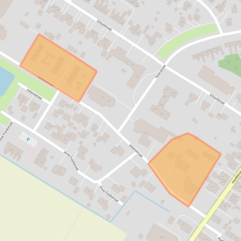 Kaart van postcodegebied 9686NP.