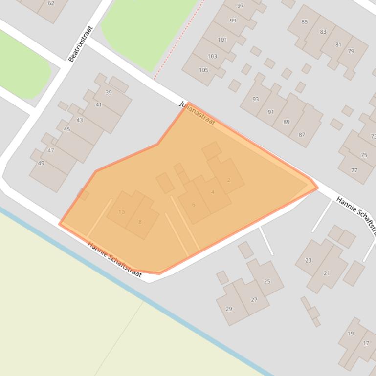 Kaart van postcodegebied 9686NT.