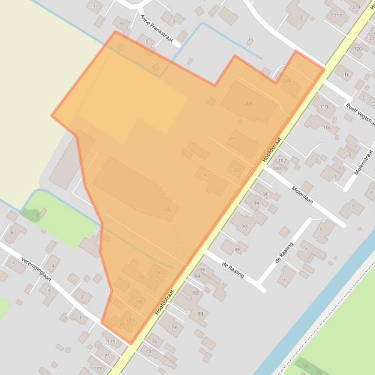 Kaart van postcodegebied 9686PB.