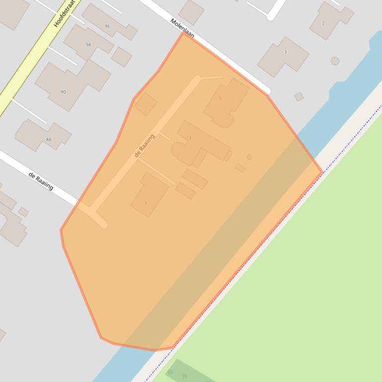 Kaart van postcodegebied 9686PR.