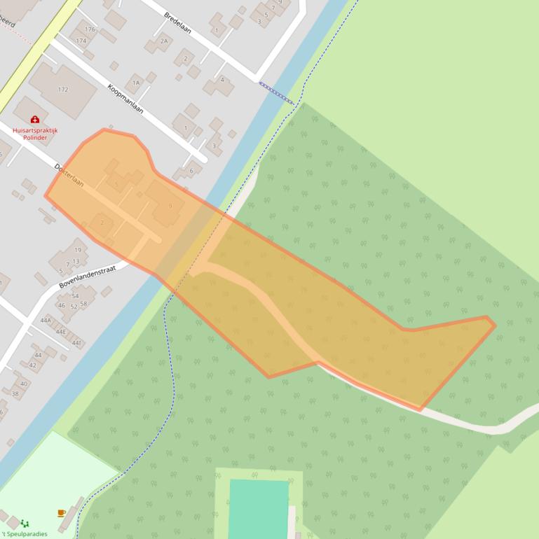 Kaart van postcodegebied 9686PT.