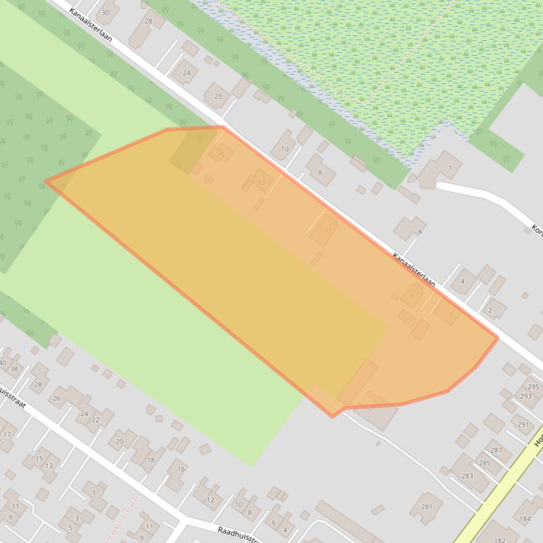 Kaart van postcodegebied 9686RC.