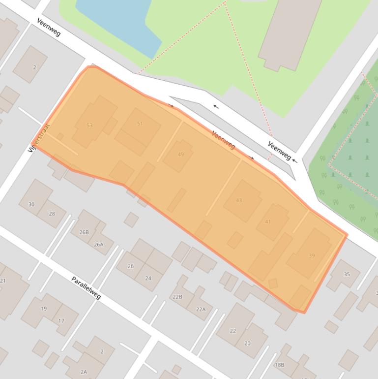 Kaart van postcodegebied 9686SC.