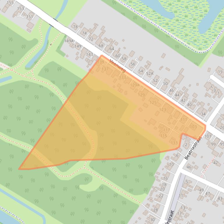 Kaart van postcodegebied 9686SG.