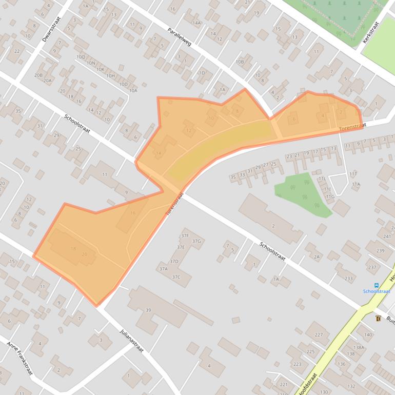 Kaart van postcodegebied 9686SN.