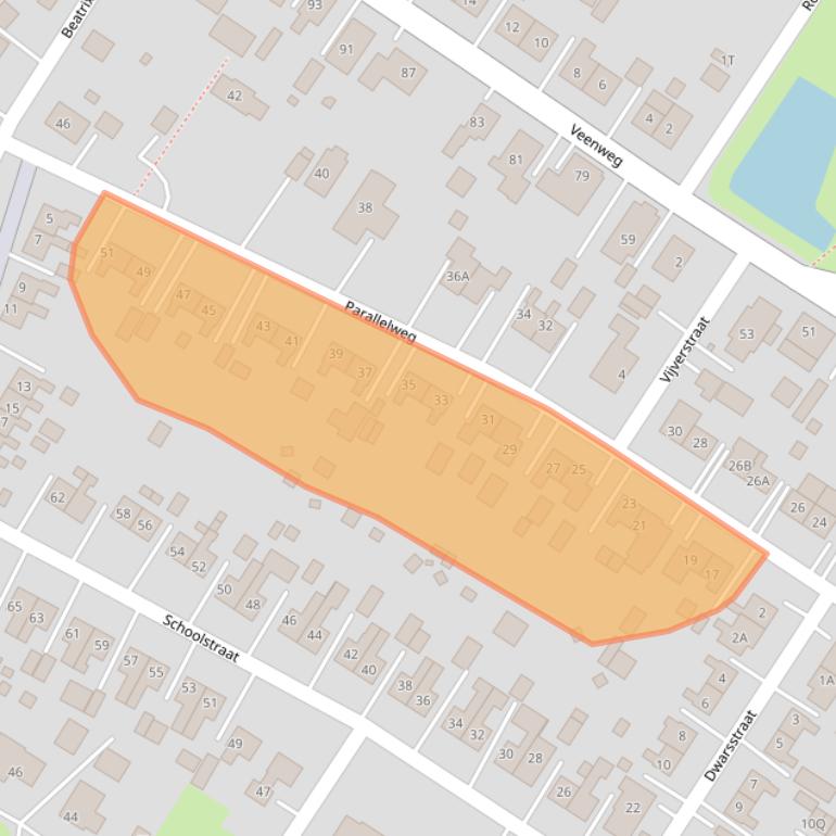 Kaart van postcodegebied 9686SR.