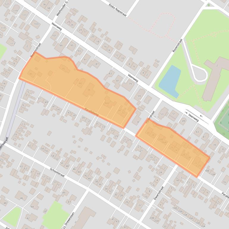 Kaart van postcodegebied 9686SV.