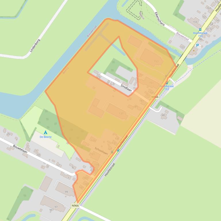 Kaart van postcodegebied 9686VH.