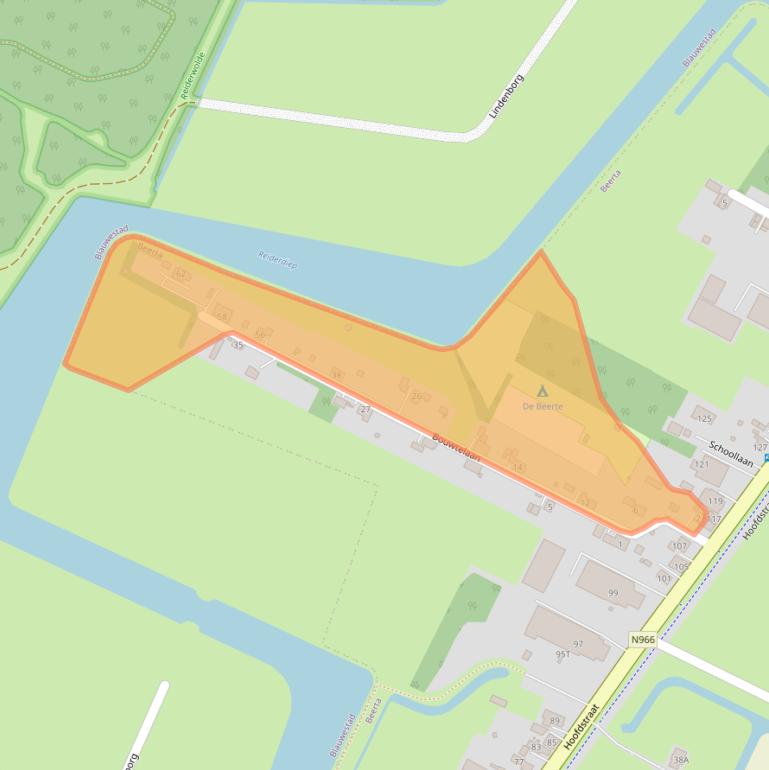 Kaart van postcodegebied 9686VP.