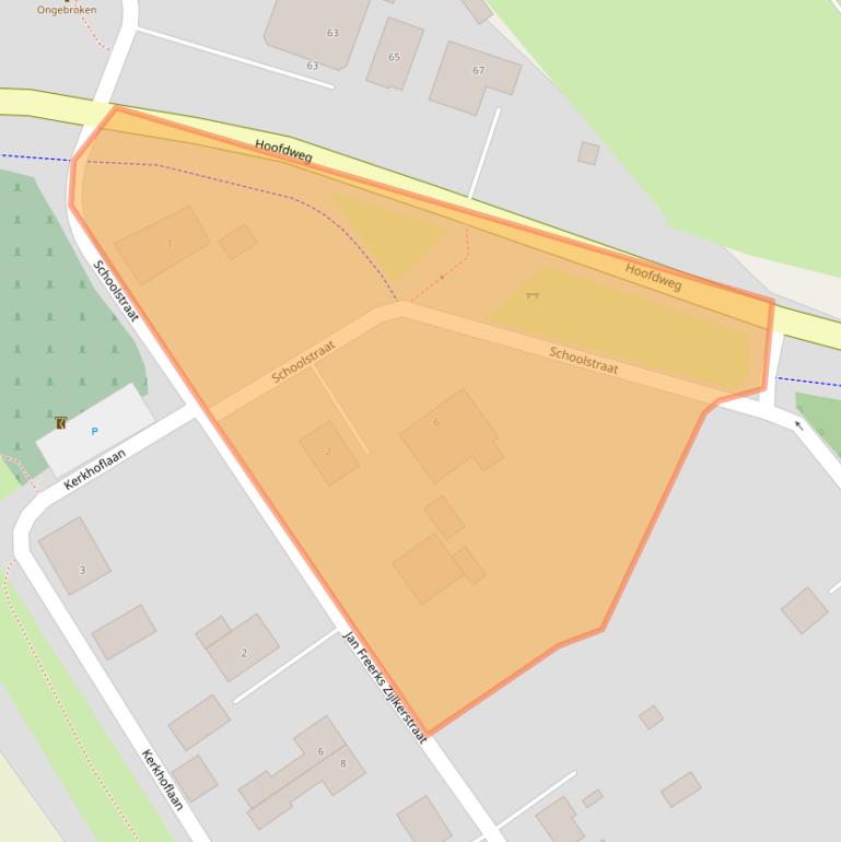 Kaart van postcodegebied 9687PS.