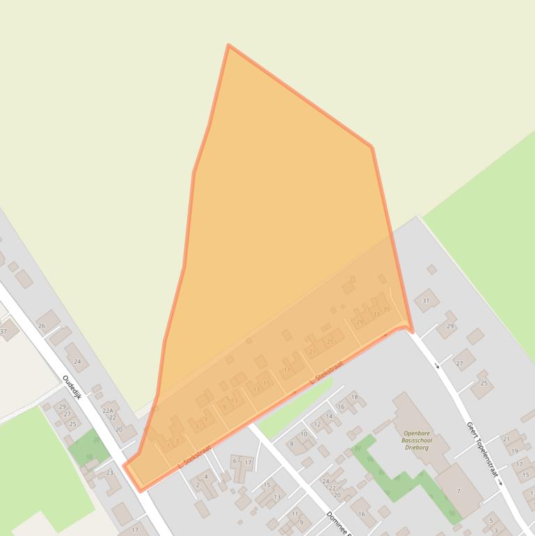 Kaart van postcodegebied 9688RP.