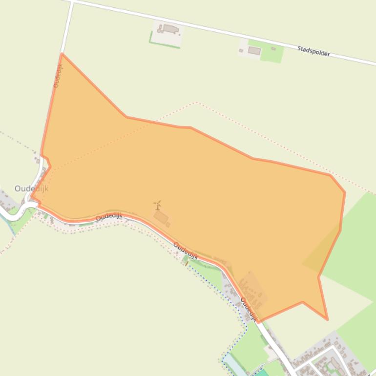 Kaart van postcodegebied 9688RX.