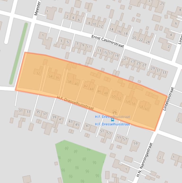 Kaart van postcodegebied 9693AN.