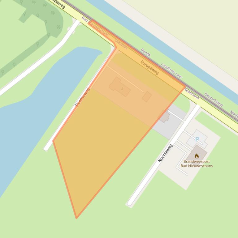 Kaart van postcodegebied 9693BD.