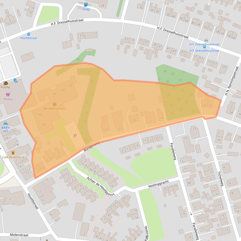 Kaart van postcodegebied 9693BS.