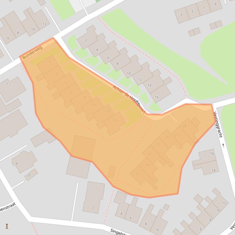 Kaart van postcodegebied 9693BV.