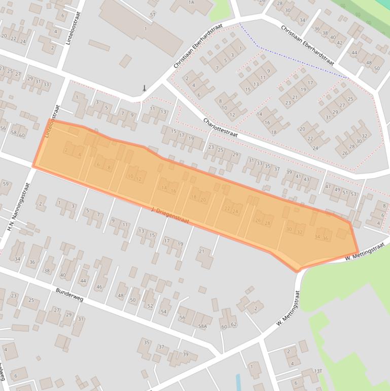 Kaart van postcodegebied 9693CB.
