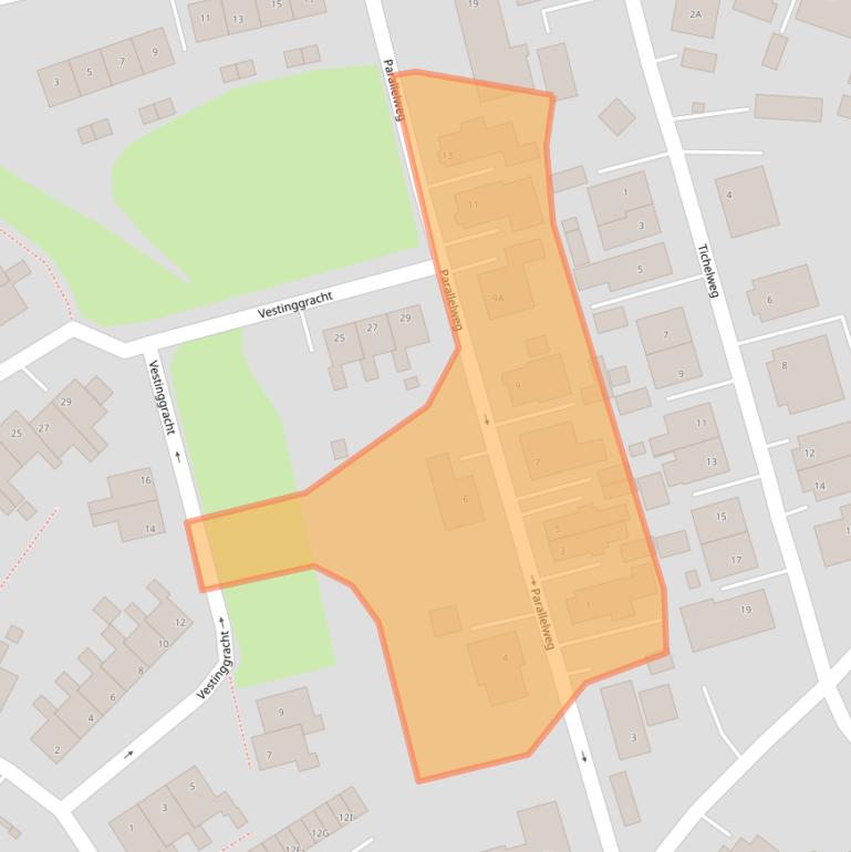 Kaart van postcodegebied 9693CL.