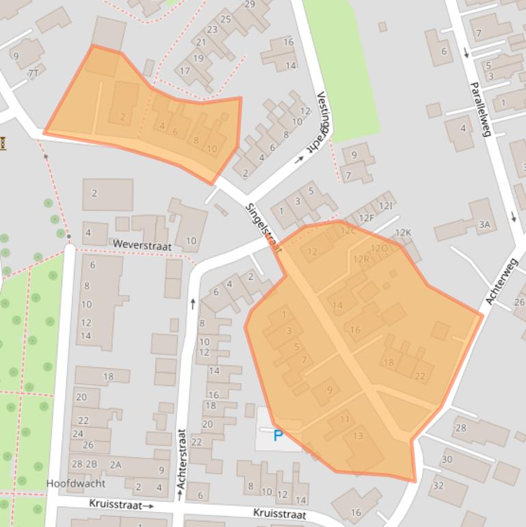 Kaart van postcodegebied 9693CR.