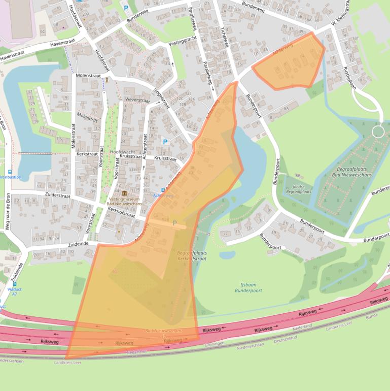 Kaart van postcodegebied 9693CT.