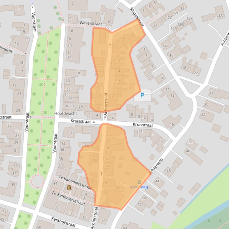 Kaart van postcodegebied 9693CX.