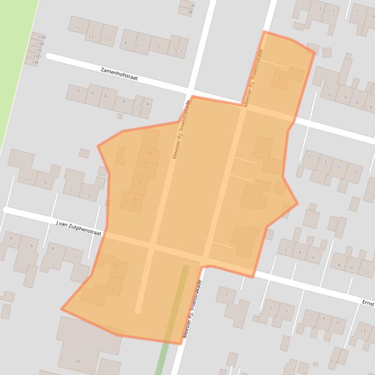 Kaart van postcodegebied 9693DA.