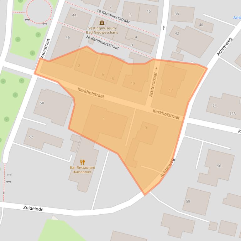 Kaart van postcodegebied 9693EC.