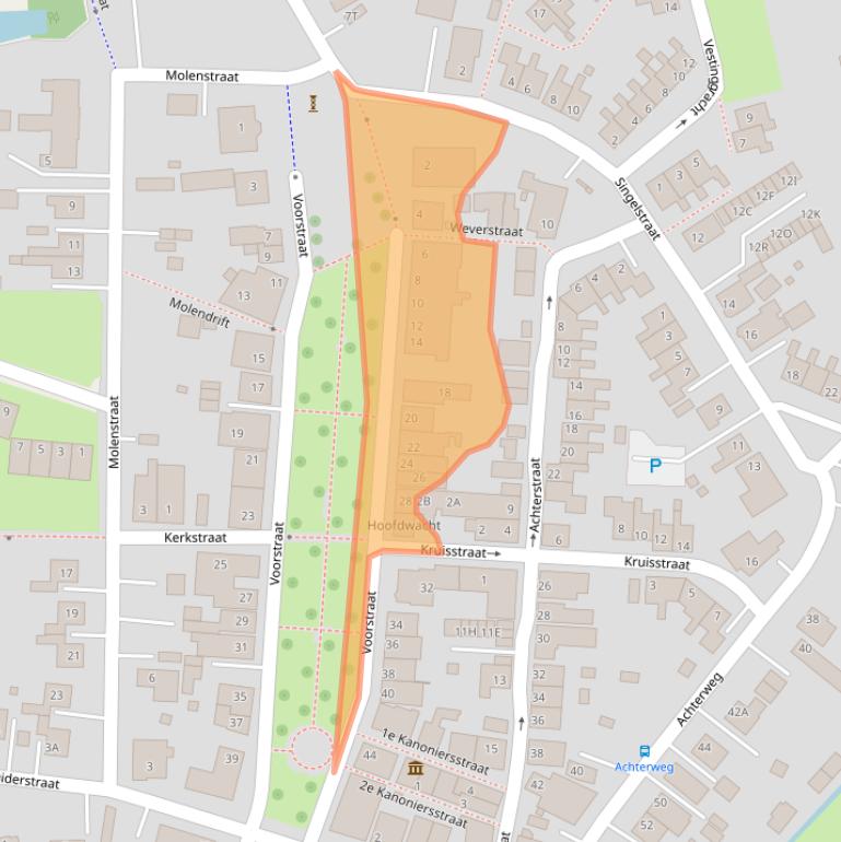 Kaart van postcodegebied 9693EG.