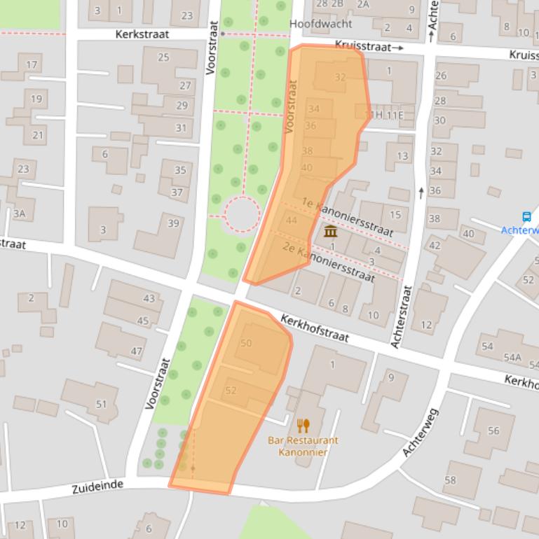 Kaart van postcodegebied 9693EH.