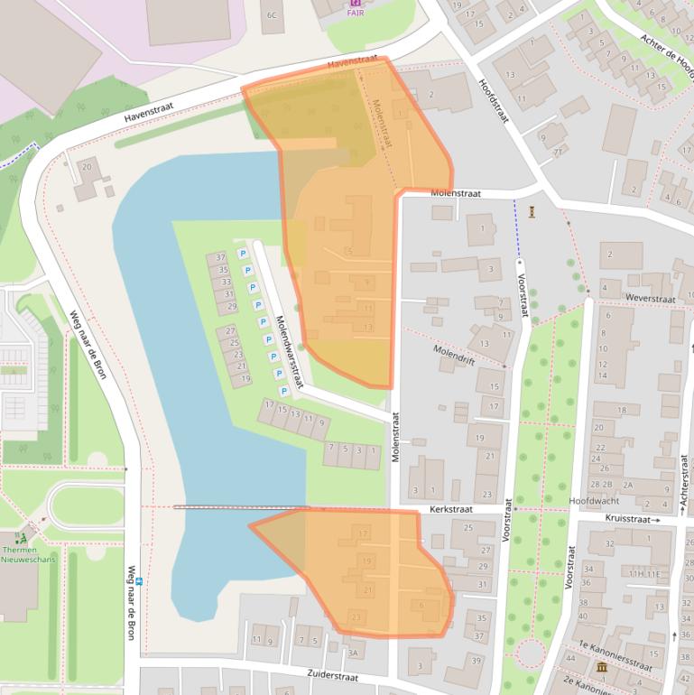 Kaart van postcodegebied 9693EJ.