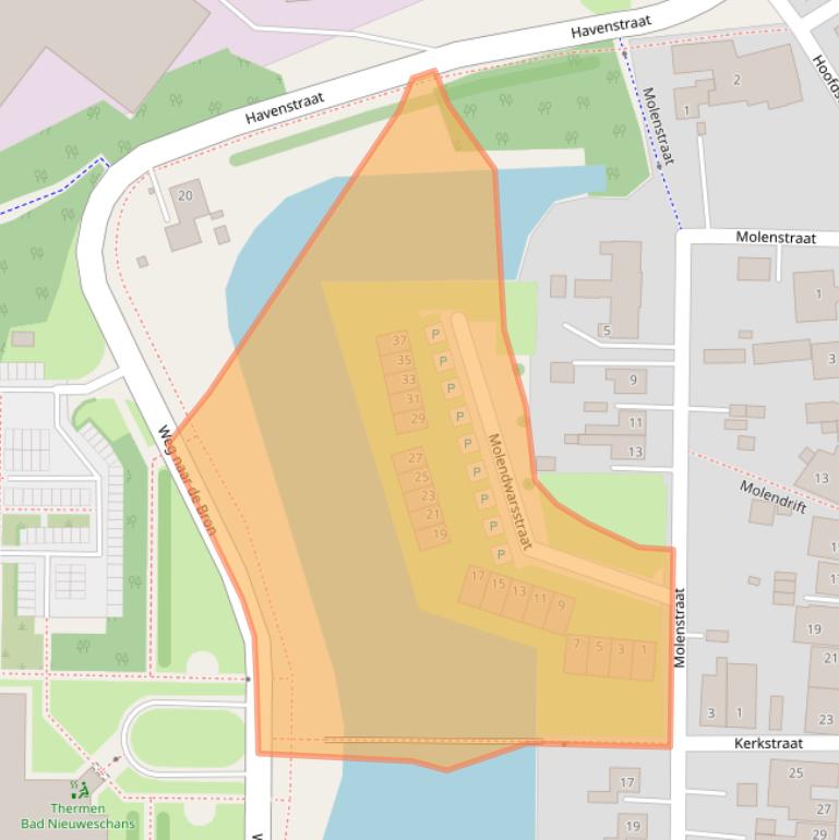 Kaart van postcodegebied 9693EL.