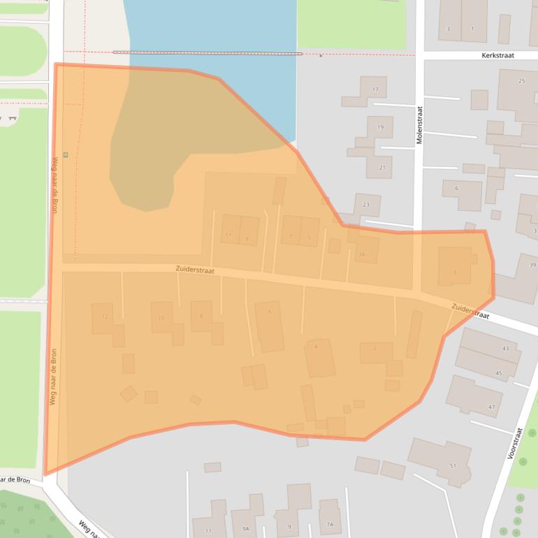 Kaart van postcodegebied 9693ER.