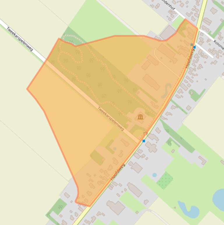 Kaart van postcodegebied 9695AE.