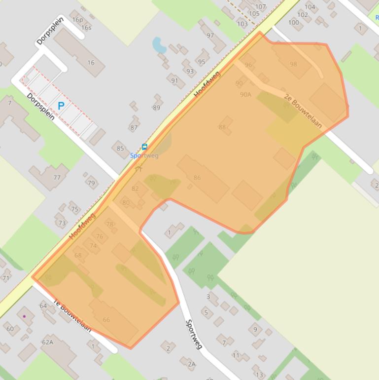 Kaart van postcodegebied 9695AM.