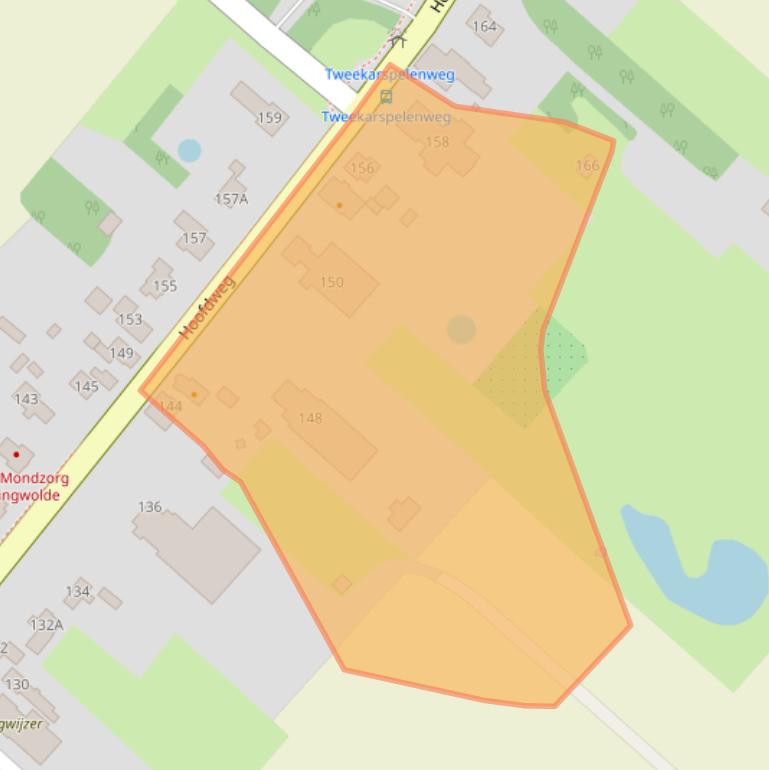 Kaart van postcodegebied 9695AR.