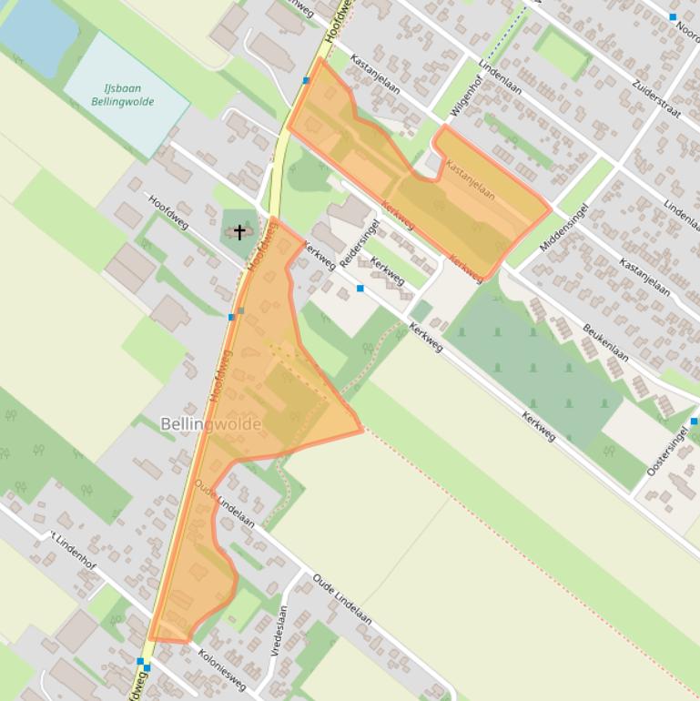 Kaart van postcodegebied 9695AV.