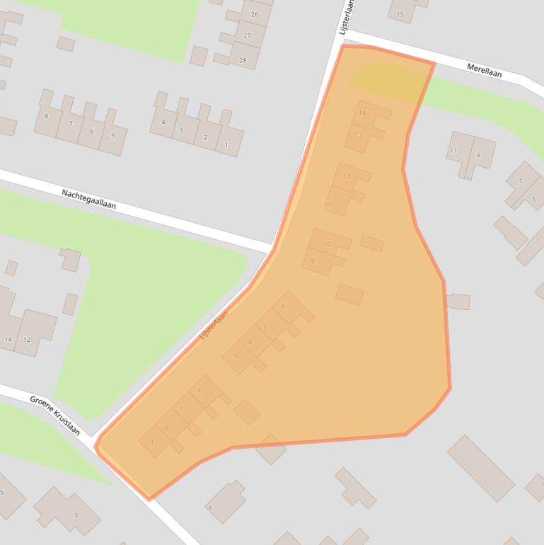 Kaart van postcodegebied 9695BG.