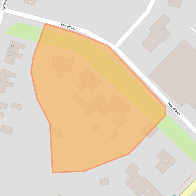 Kaart van postcodegebied 9695BK.