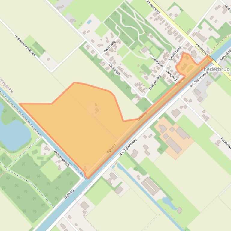 Kaart van postcodegebied 9695BW.