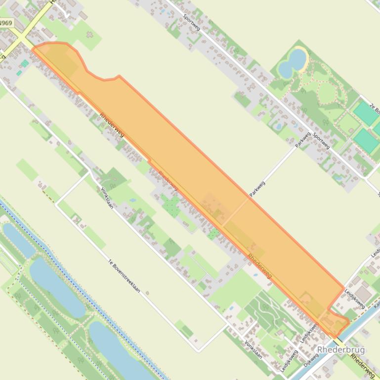 Kaart van postcodegebied 9695CA.